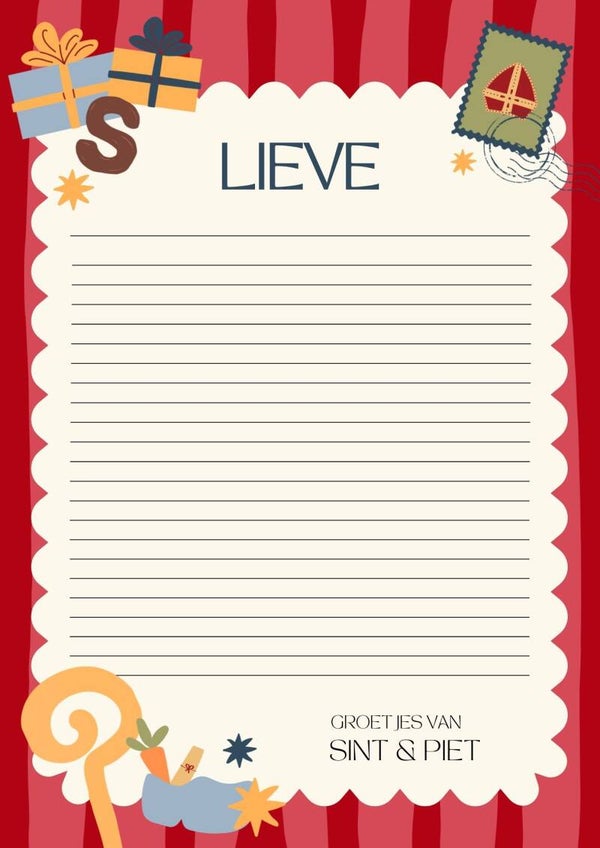 Sinterklaas Briefpapier 1