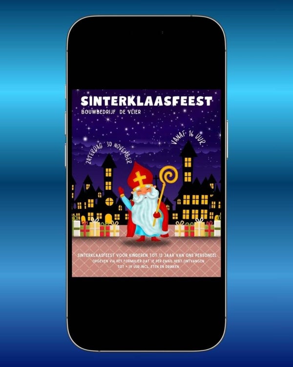 Uitnodiging Sinterklaasfeest - Nacht