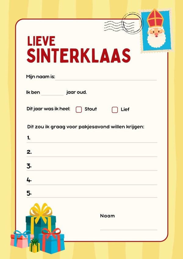 Verlanglijstje Sinterklaas 10