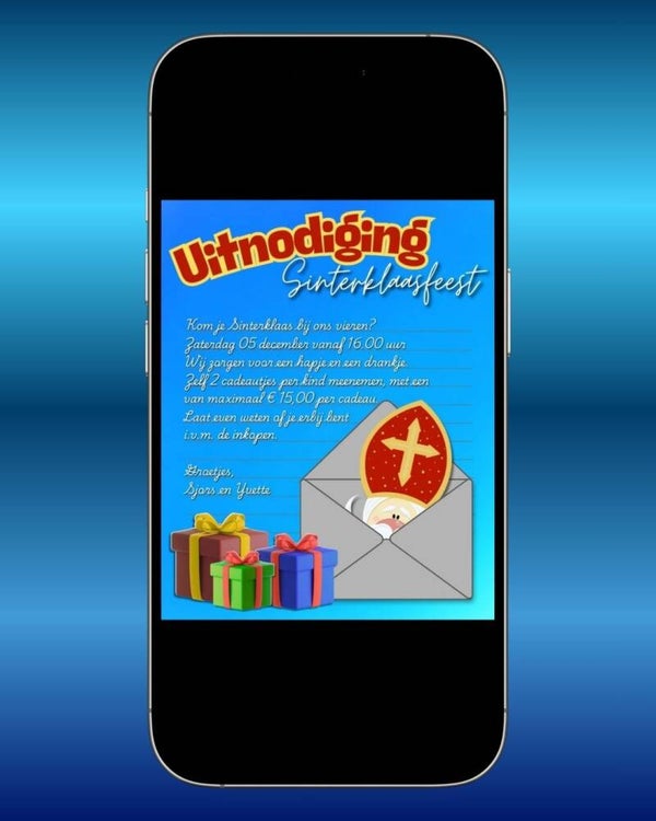 Uitnodiging Sinterklaasfeest - Brief