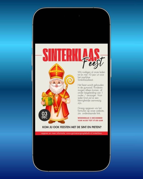 Uitnodiging Sinterklaasfeest - Krant
