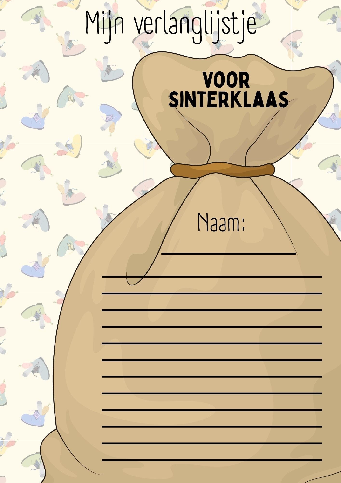 Verlanglijstje Sinterklaas 5