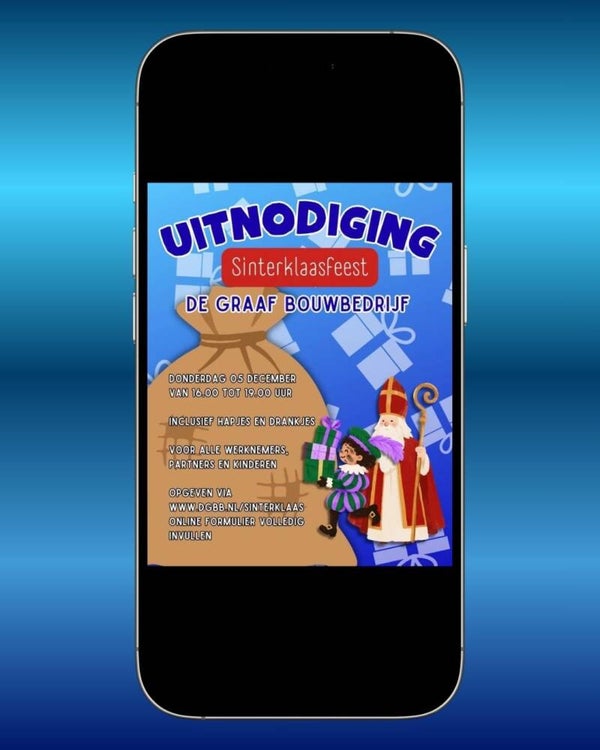 Uitnodiging - Sinterklaasfeest - Zak