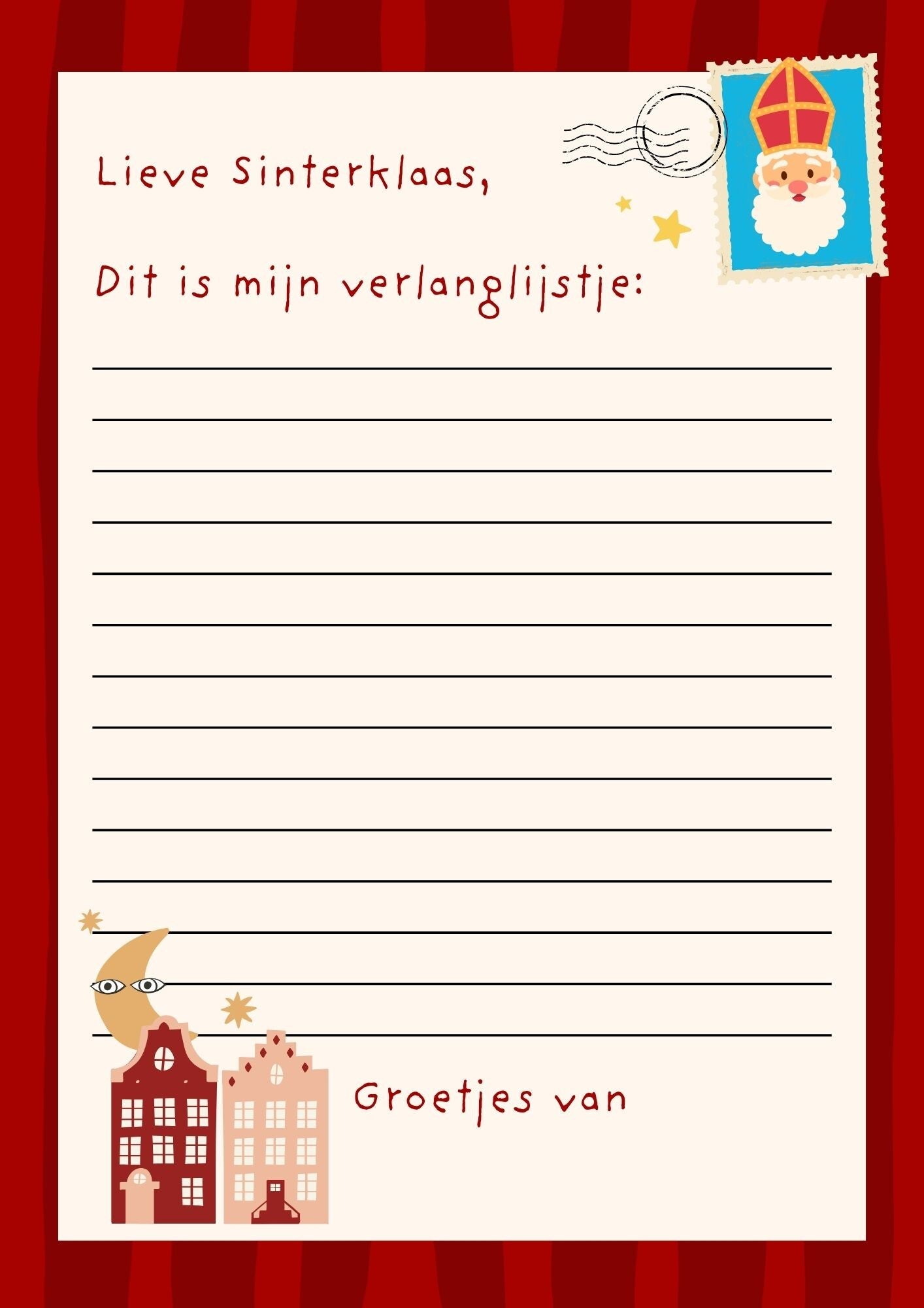 Verlanglijstje Sinterklaas 2