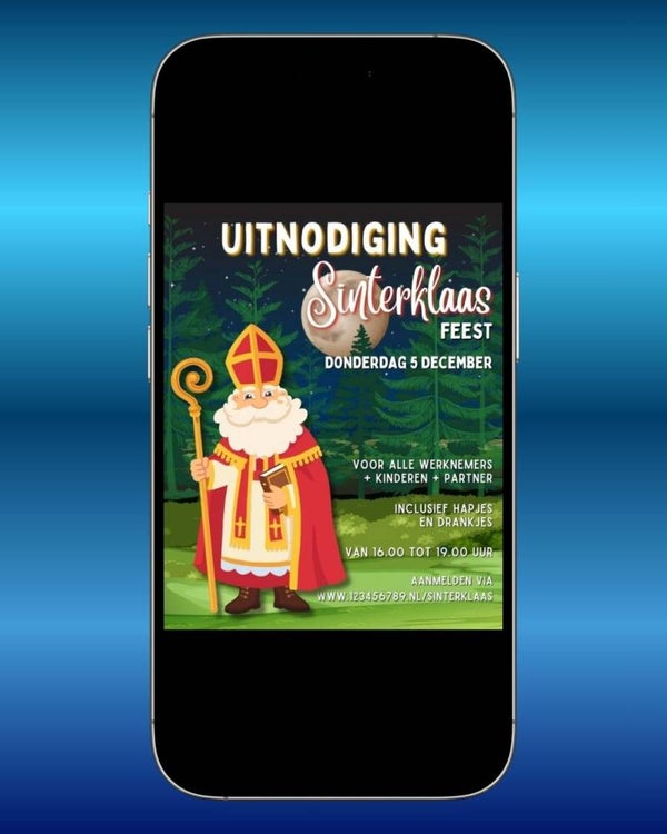 Uitnodiging Sinterklaasfeest - Bos