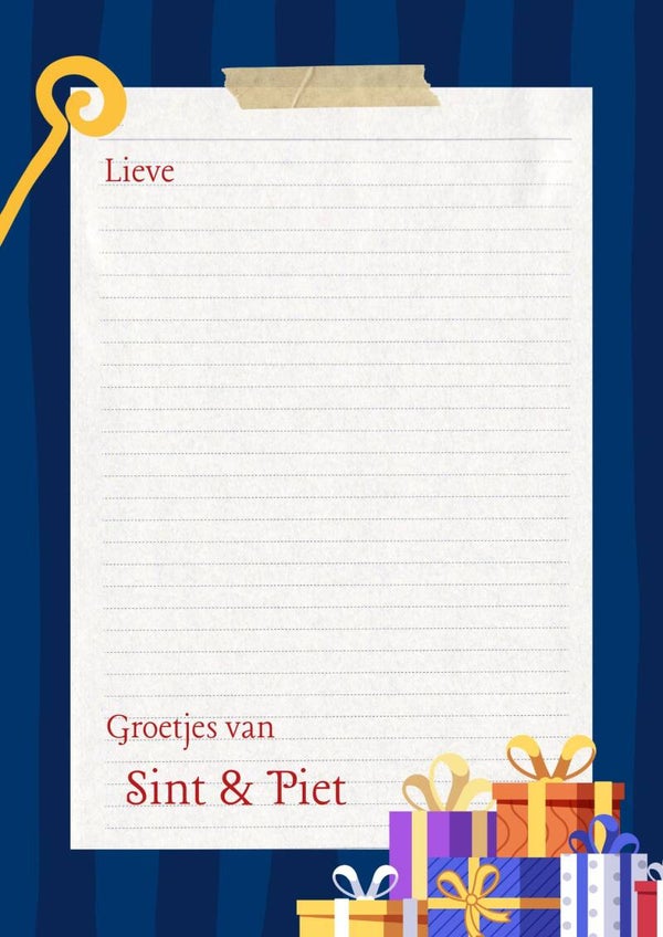 Sinterklaas Briefpapier 3