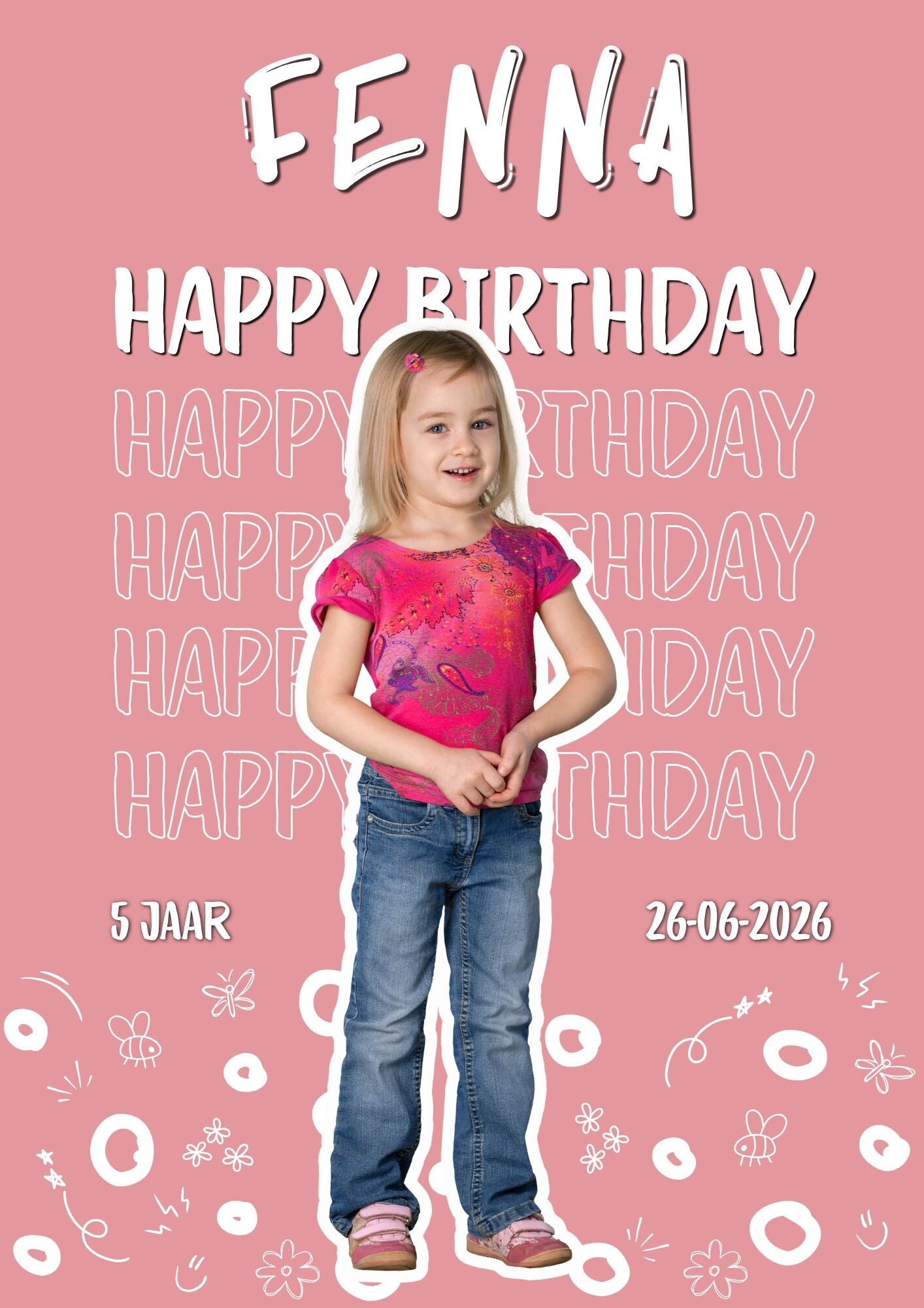 Verjaardagsposter Kind 4