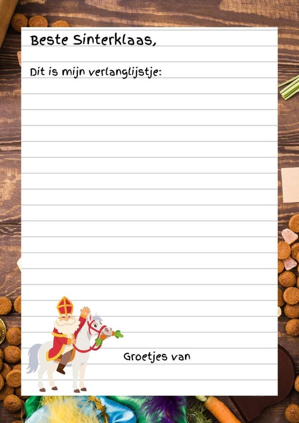 Verlanglijstje Sinterklaas 3