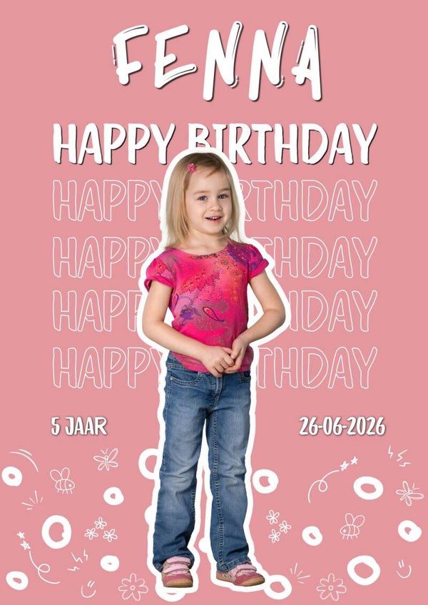 Verjaardagsposter Kind 4