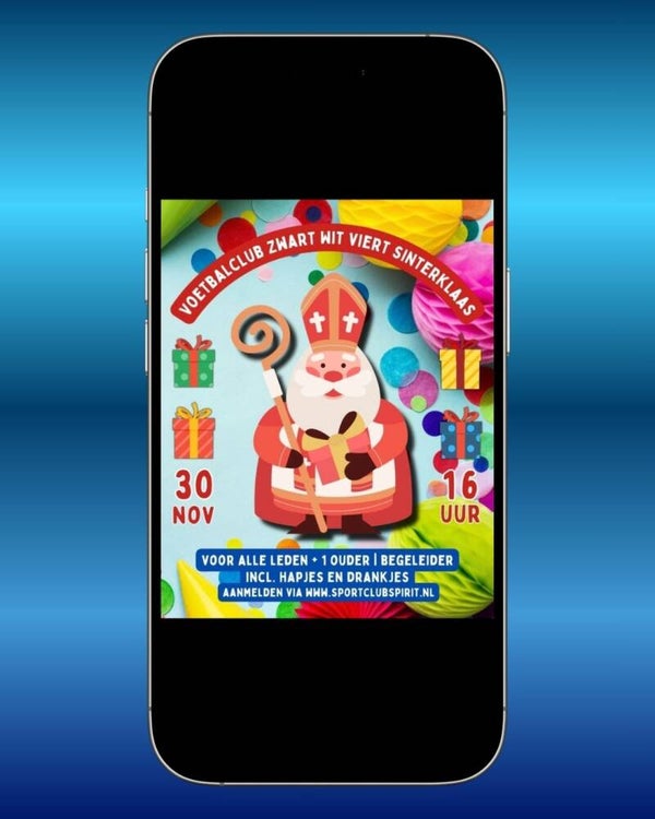Uitnodiging Sinterklaasfeest - Vrolijk