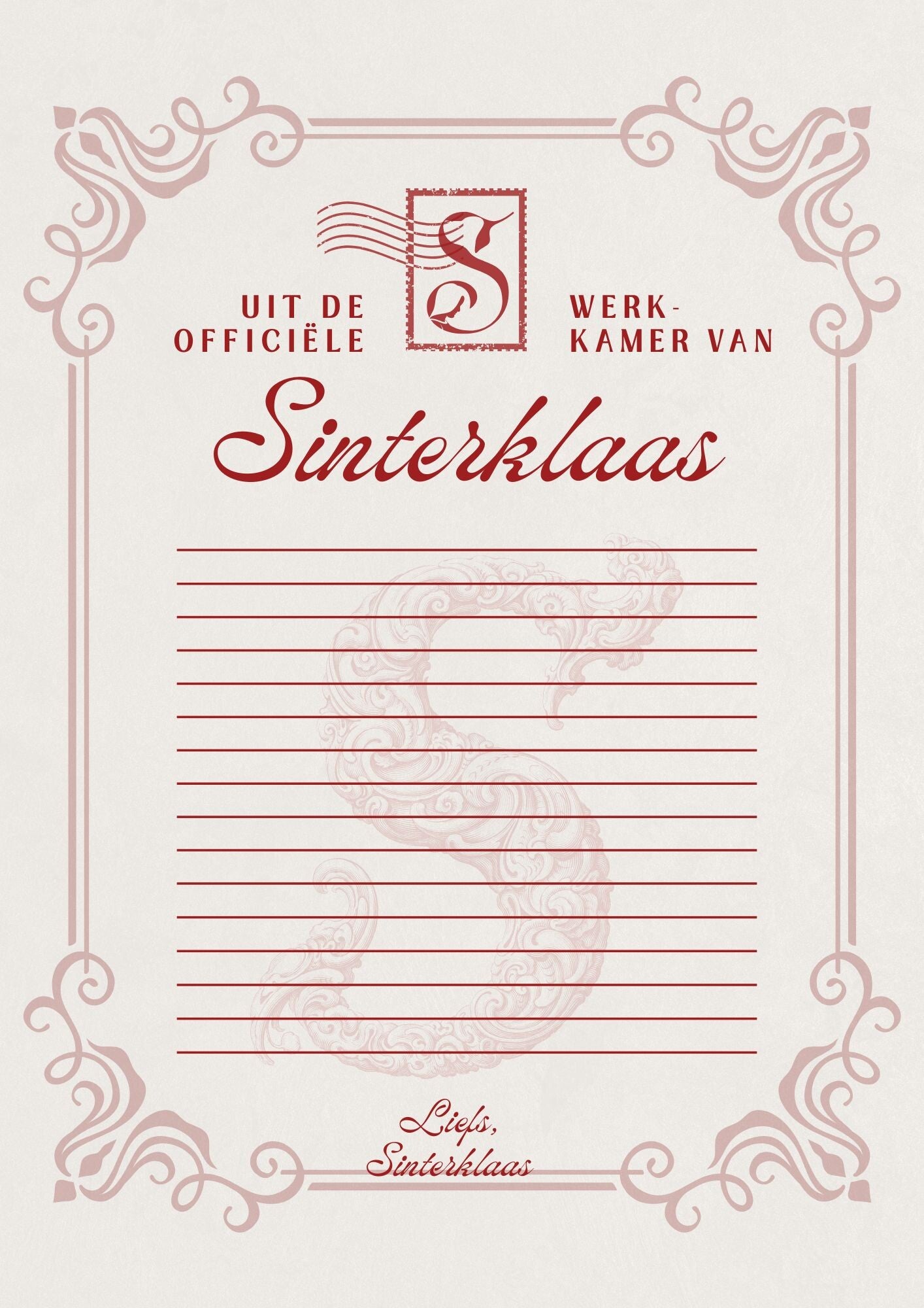 Sinterklaas Briefpapier 5
