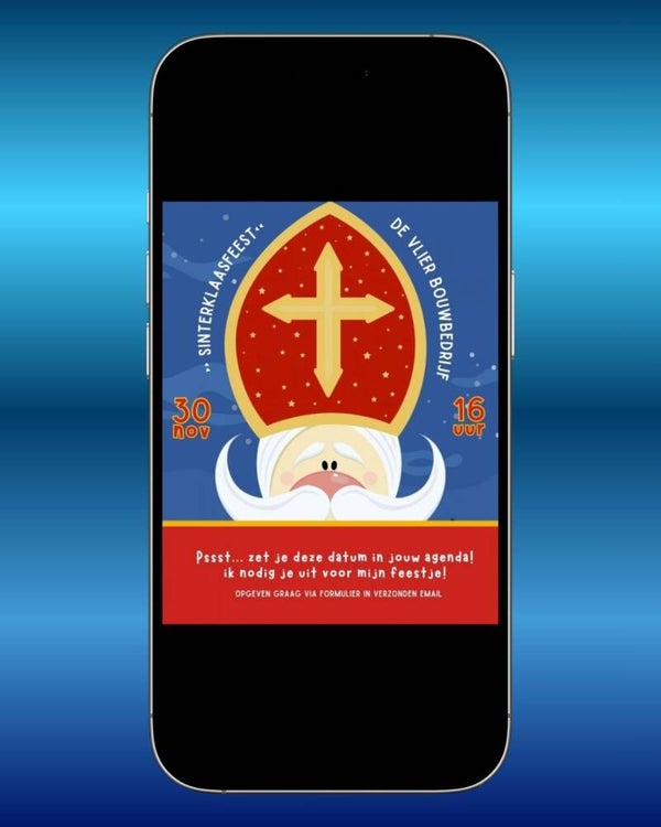 Uitnodiging Sinterklaasfeest - Kiekeboe