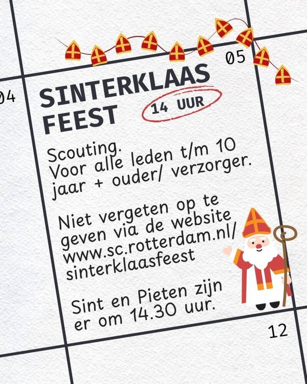 Uitnodiging - Sinterklaasfeest