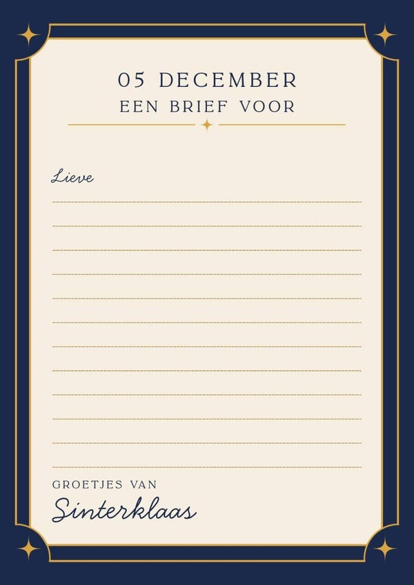 Sinterklaas Briefpapier 7
