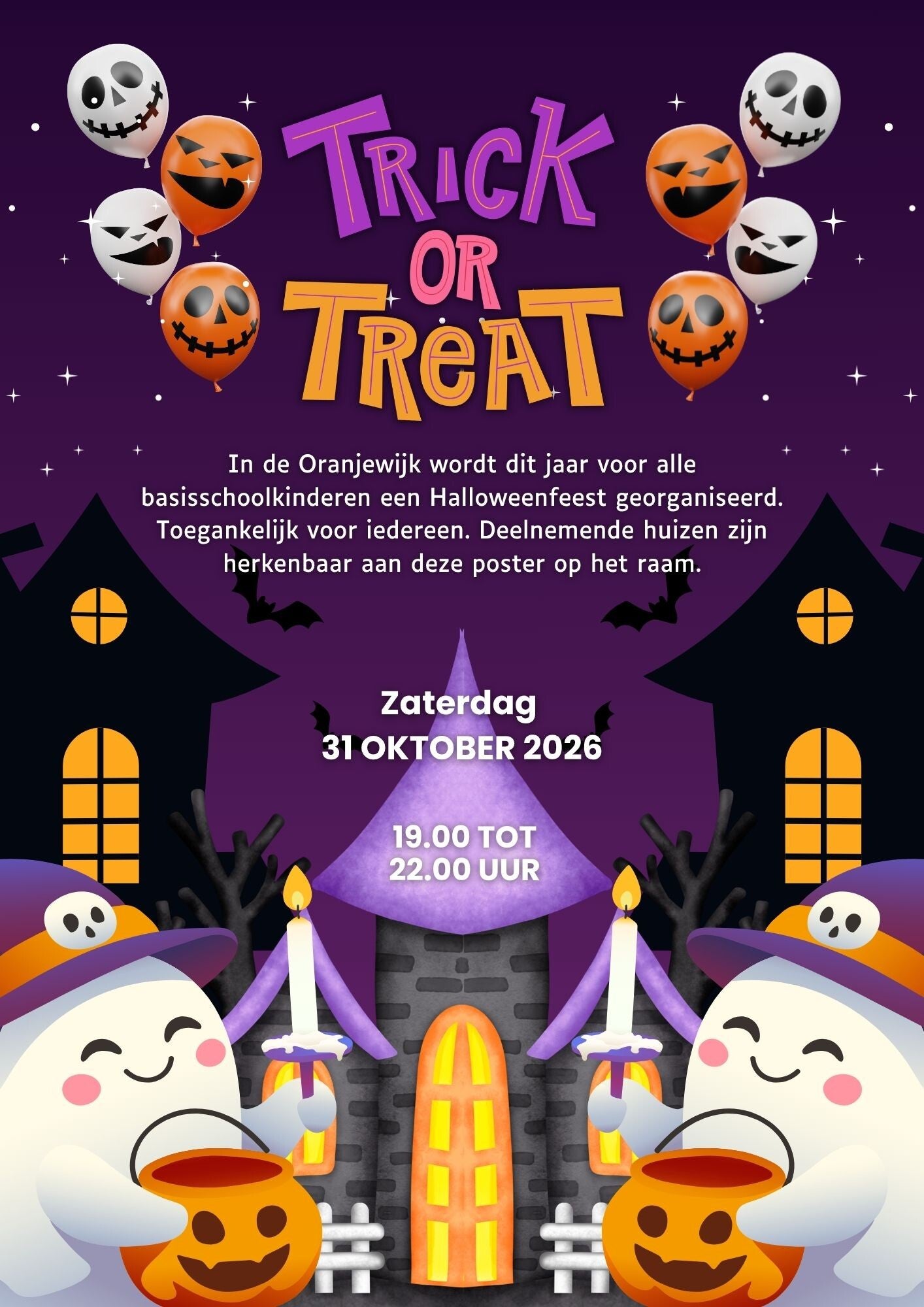 Halloween Poster A3 - Spookjes
