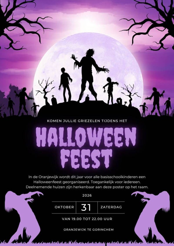 Halloween Poster A3 - Zombies
