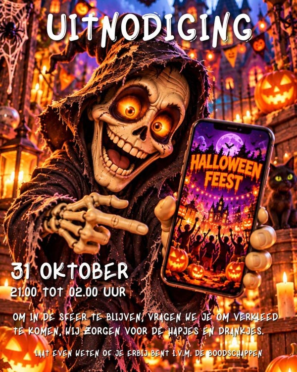 Halloween Uitnodiging Skalet