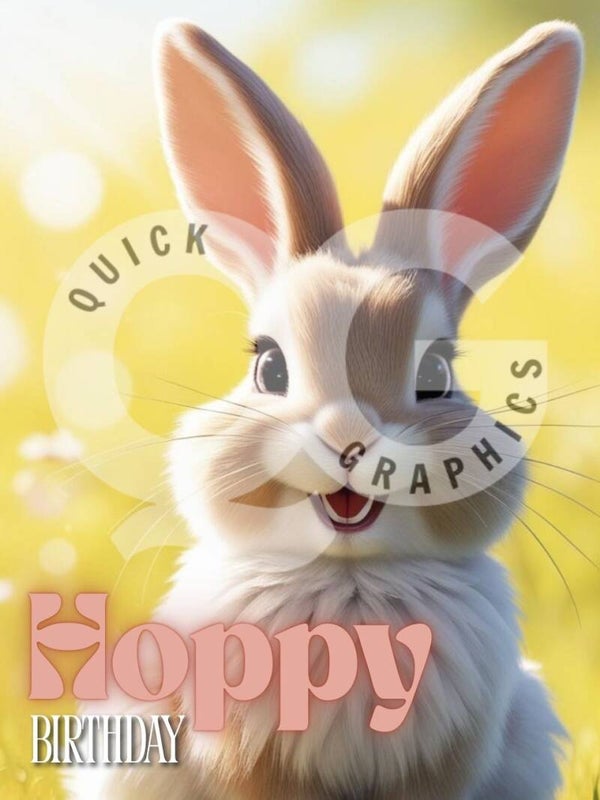 Verjaardagskaart - KONIJN