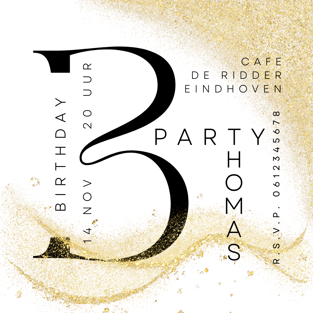 Uitnodiging - Verjaardag Letter B