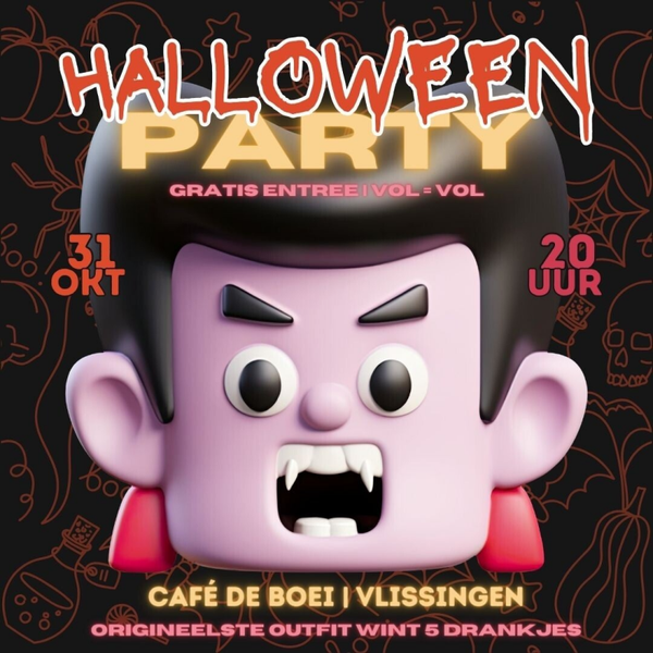 Uitnodiging - Halloween Dracula