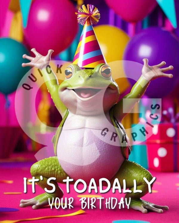 Verjaardagskaart - TOAD