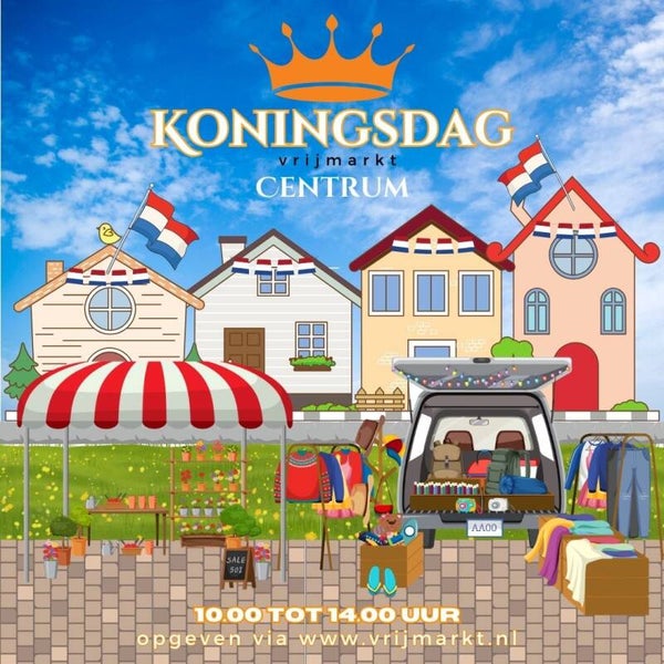 Social Media Afbeelding - Koningsdag Vrijmarkt