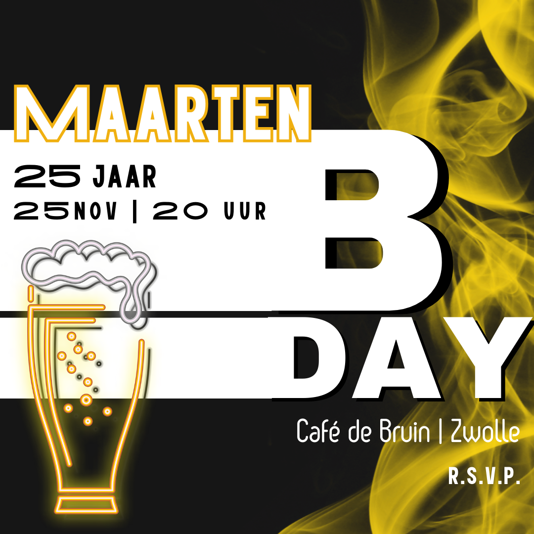 Uitnodiging - Verjaardag Bier