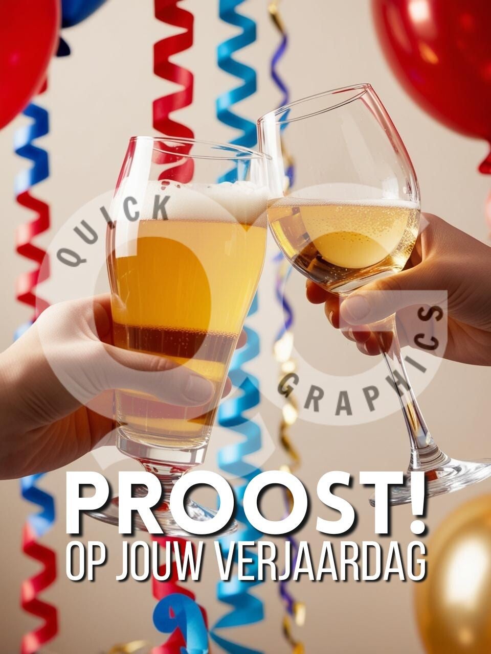 Verjaardagskaart - PROOST