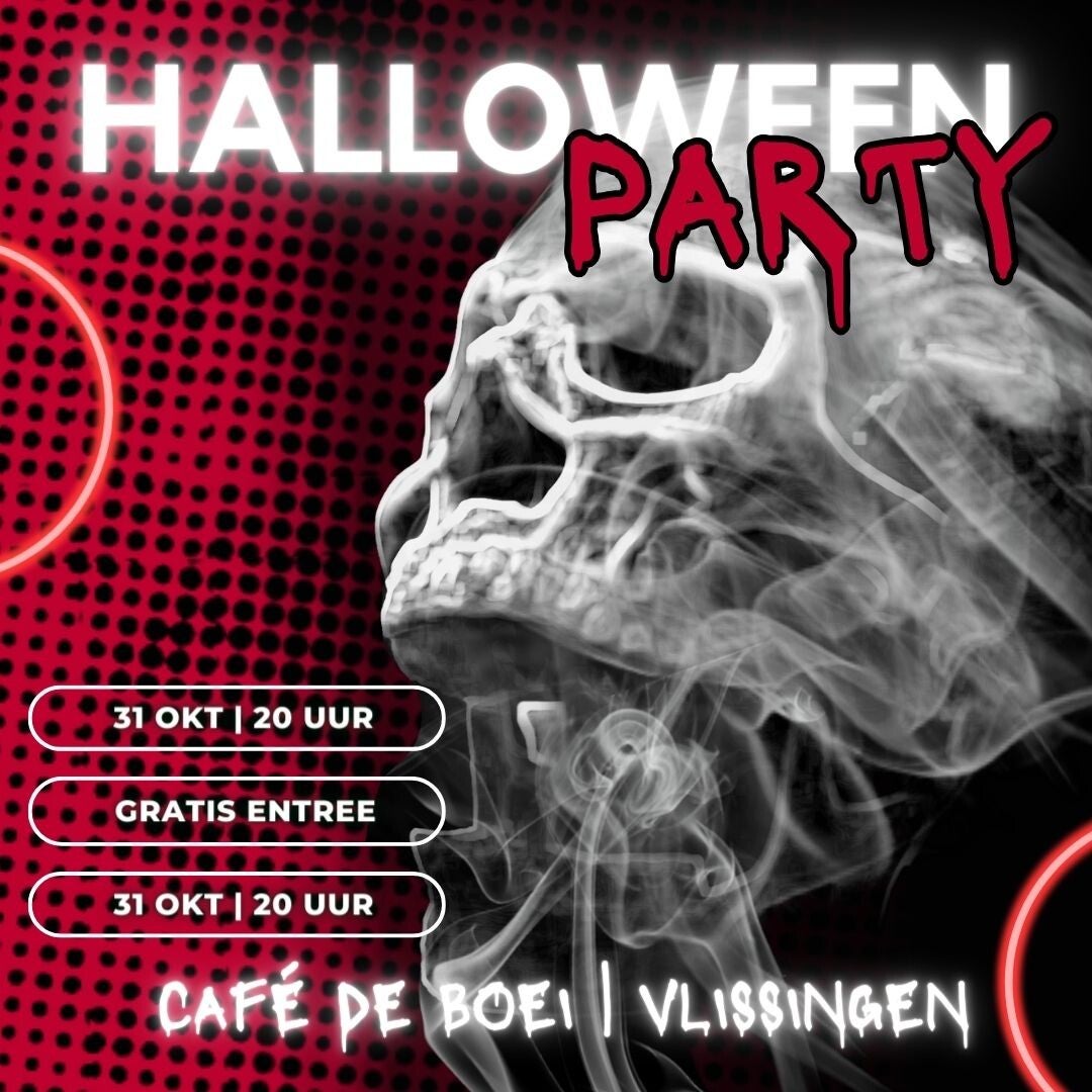 Social Media Afbeelding - Halloween Party Skull