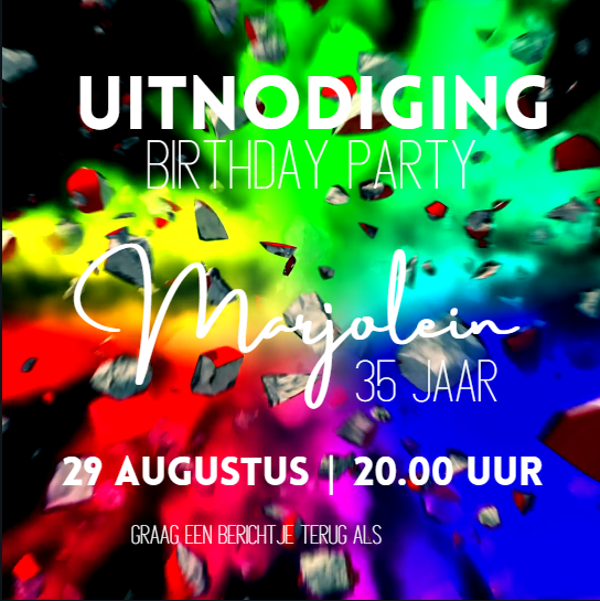 Animatie Uitnodiging - Hart Explosie