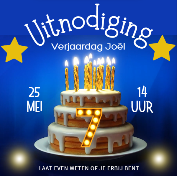 Animatie Uitnodiging - Taart
