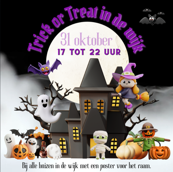 Animatie Uitnodiging - Trick or Treat Paars