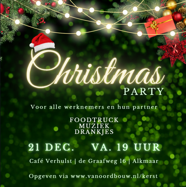 Animatie Uitnodiging - Kerstborrel Groen
