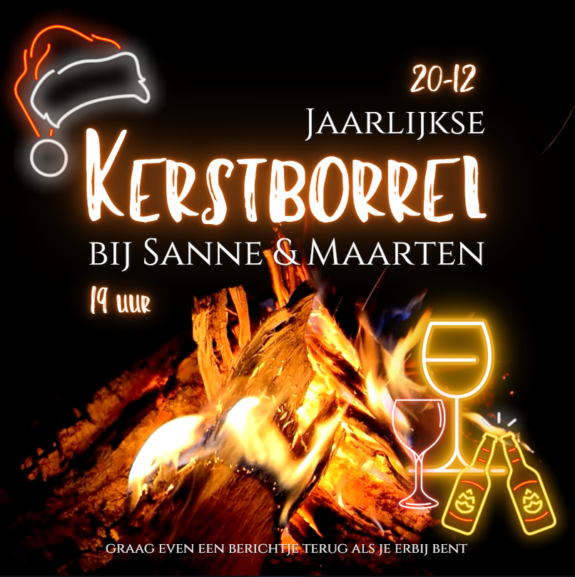 Animatie Uitnodiging - Kerstborrel Vuur