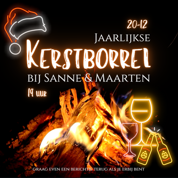 Animatie Uitnodiging - Kerstborrel Vuur