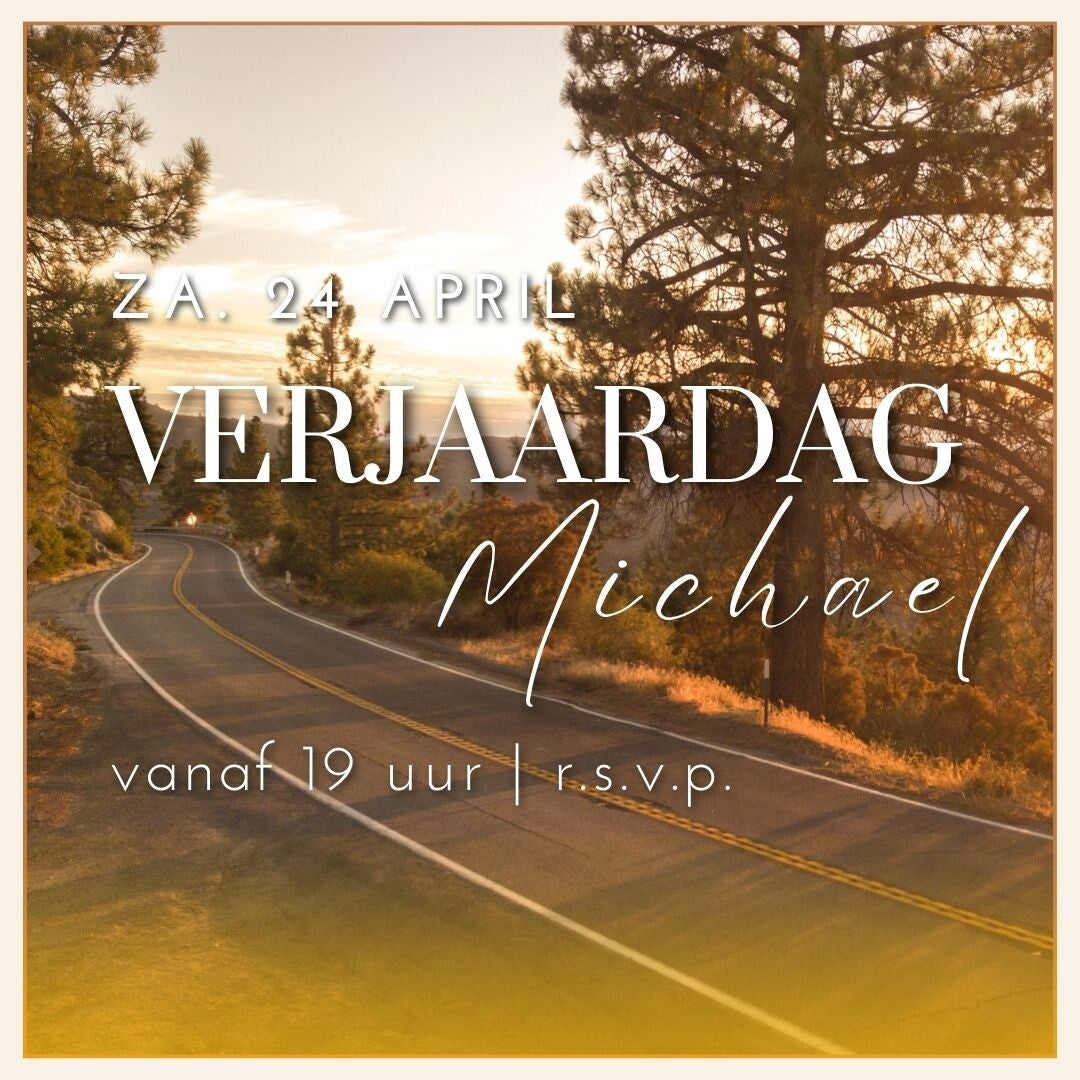 Uitnodiging - Verjaardag Man