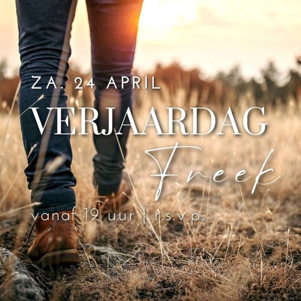 Uitnodiging - Verjaardag Man