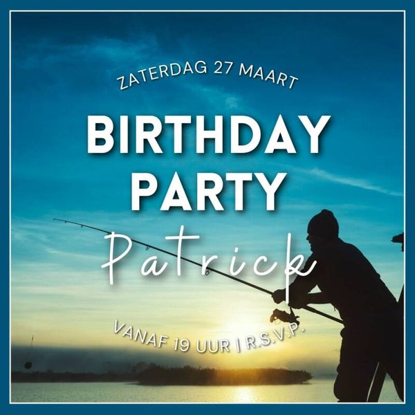 Uitnodiging - Verjaardag Man
