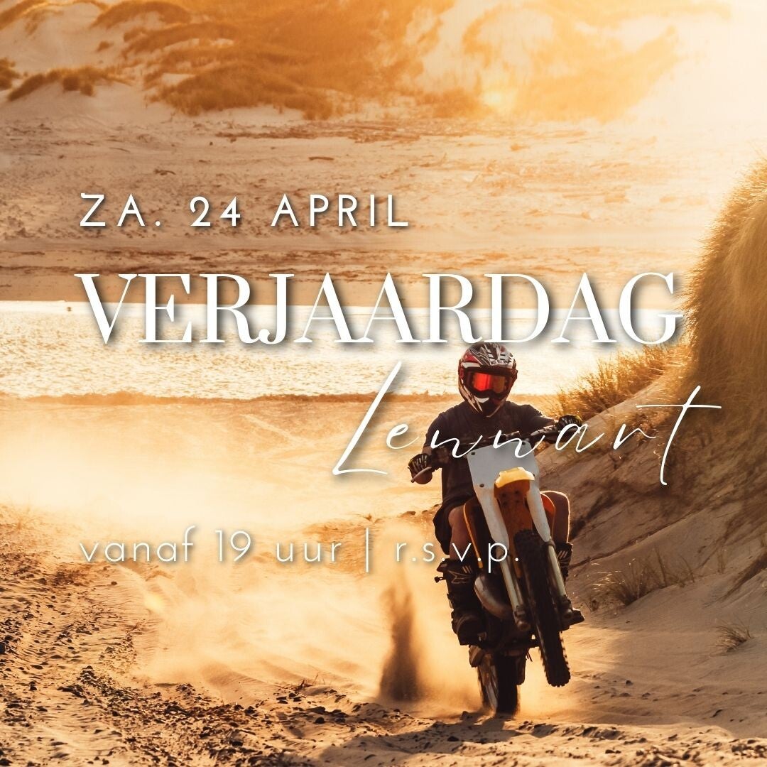 Uitnodiging - Verjaardag Man