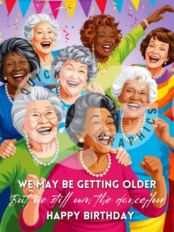 Verjaardagskaart - NEVER TO OLD