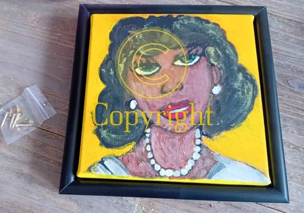 Pin up lady / afro