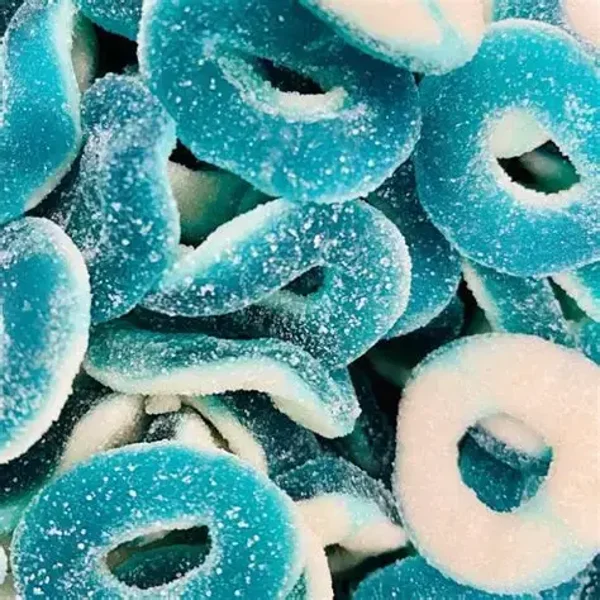 Sweetzone Sour Blue Raspberry Rings 250g