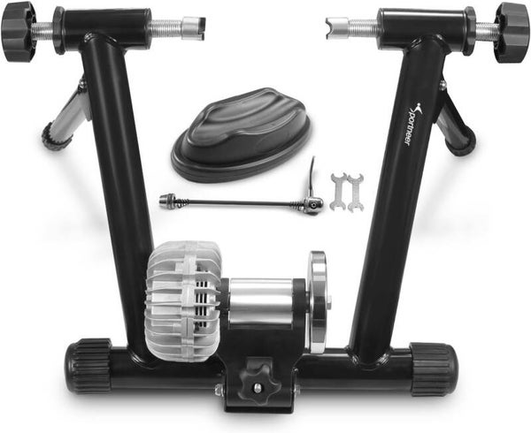 Bike Trainer w Front Wheel Riser Block & Quick Release