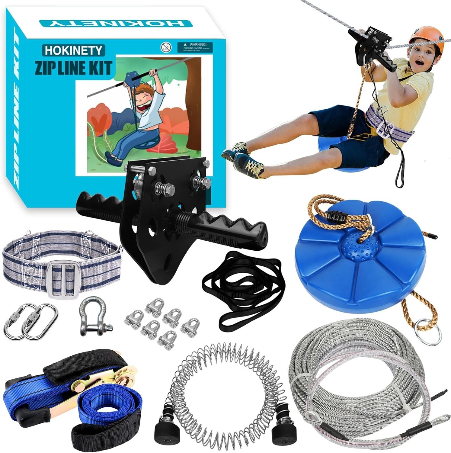 Zip Line Kit 120 FT 450 lbs
