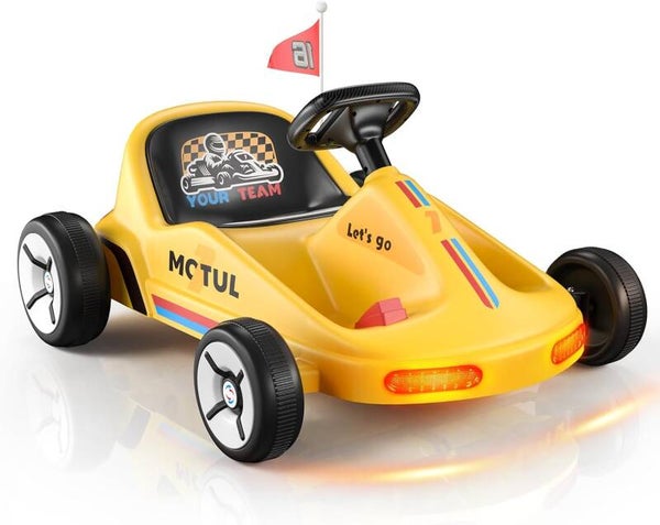 Electric Go Kart, 12V Remote Control Bluetooth Music Flashing Taillight