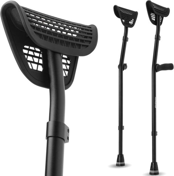 Ergonomic Crutches for Adults Ventilated Saddle