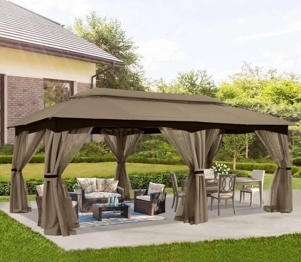 10x20 Outdoor Gazebo w Mosquito Netting