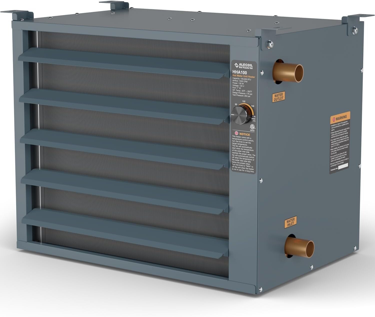 100K BTU Hydronic Hot Water Heat Exchanger