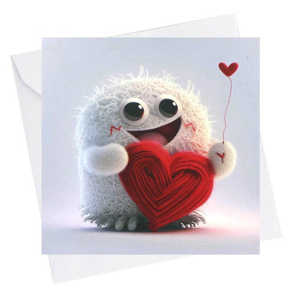 Grusskarte WuschelmitHerz