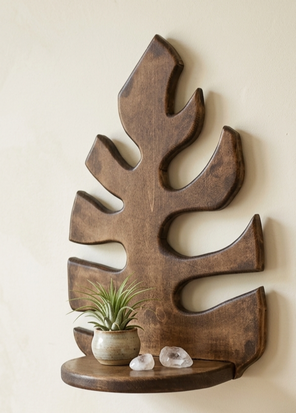 Monstera Leaf Shelf